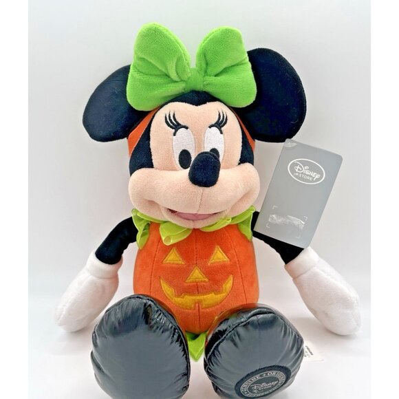 Minnie Mouse Jack O Lantern Disney 15" Plush Pumpkin Halloween Costume w/tag - Picture 1 of 8